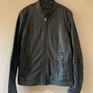 Diesel leather cafe racer jacket